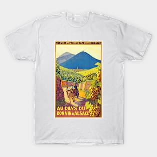 Alsace France Vintage Poster 1920s T-Shirt